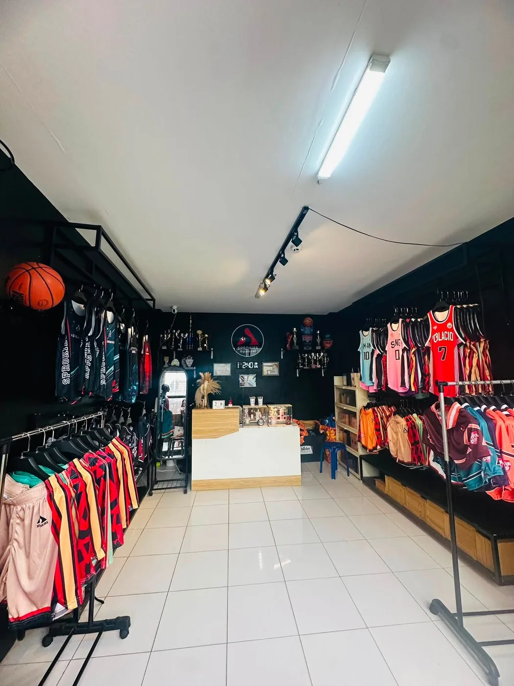 Interior of the Sprokies Apparel Toledo City store