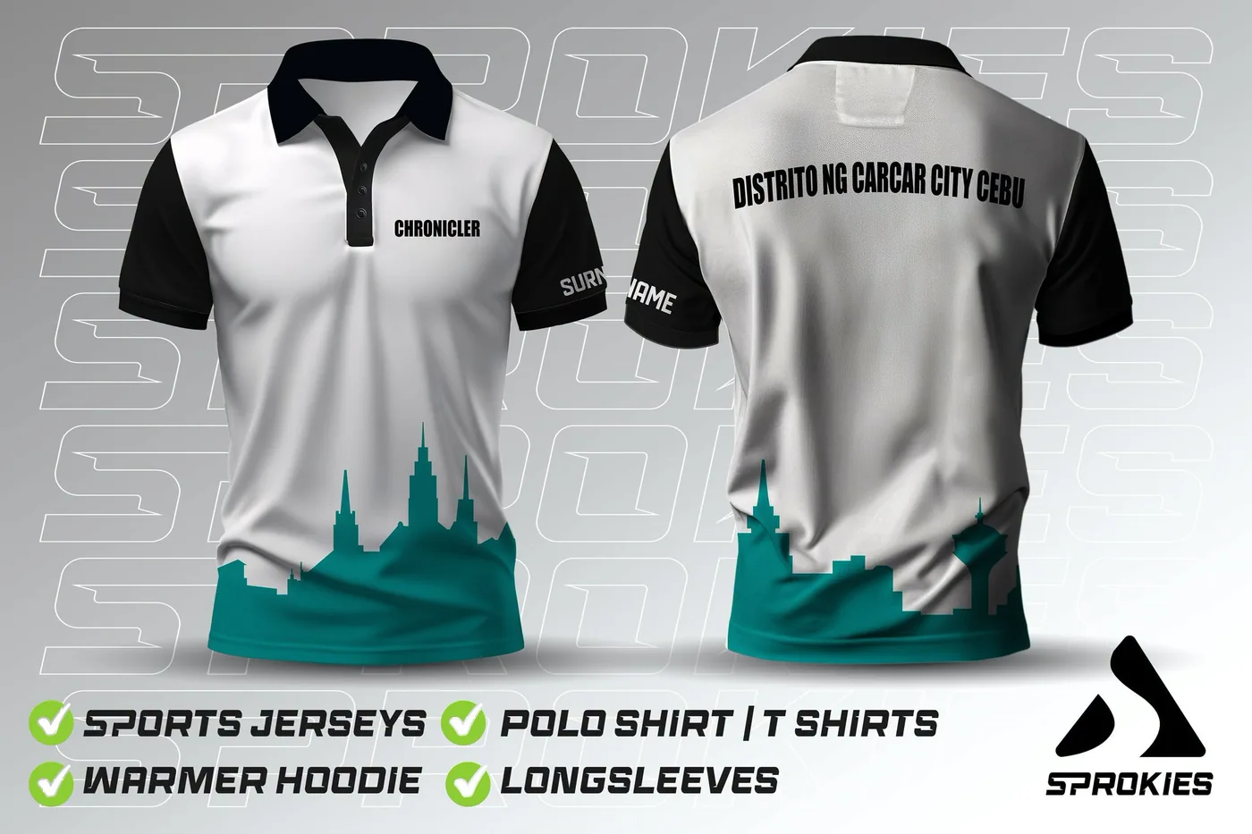 Sprokies Apparel polo shirts design preview